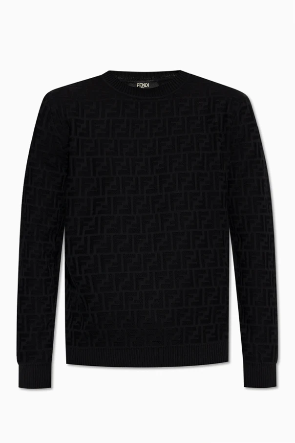 SCHWARZ Pullover mit Monogramm