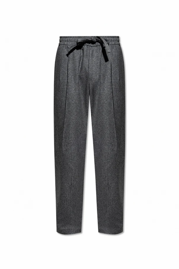 GREY Herringbone trousers