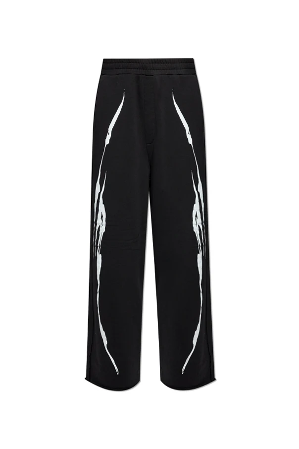 BLACK Sweatpants with logo