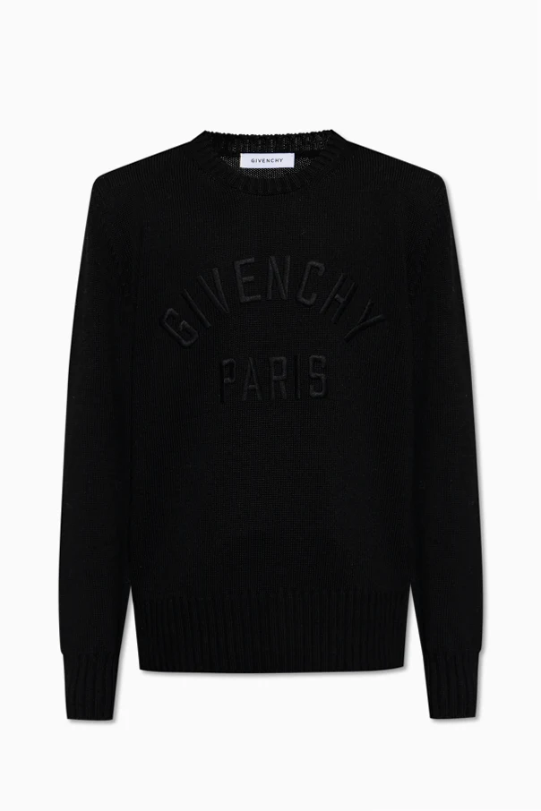 SCHWARZ Pullover mit Logo