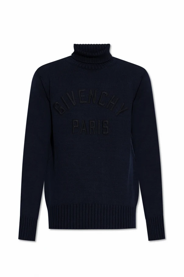 GRANATOWY Golf z logo