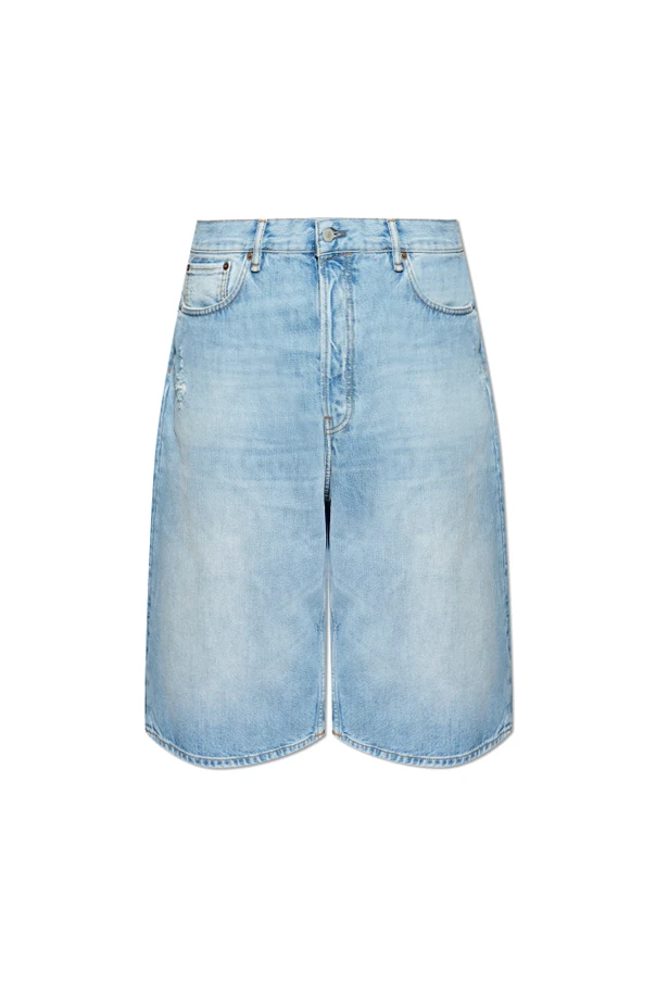 NIEBIESKI Szorty jeansowe