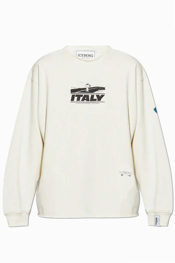 CREME Sweatshirt mit Vintage-Effekt