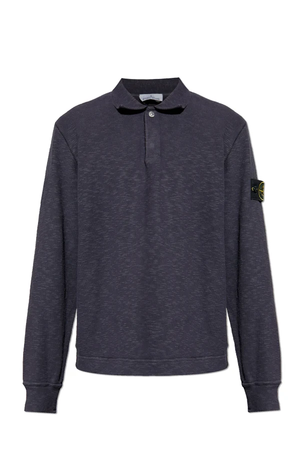 MARINEBLAU Sweatshirt mit Stehkragen