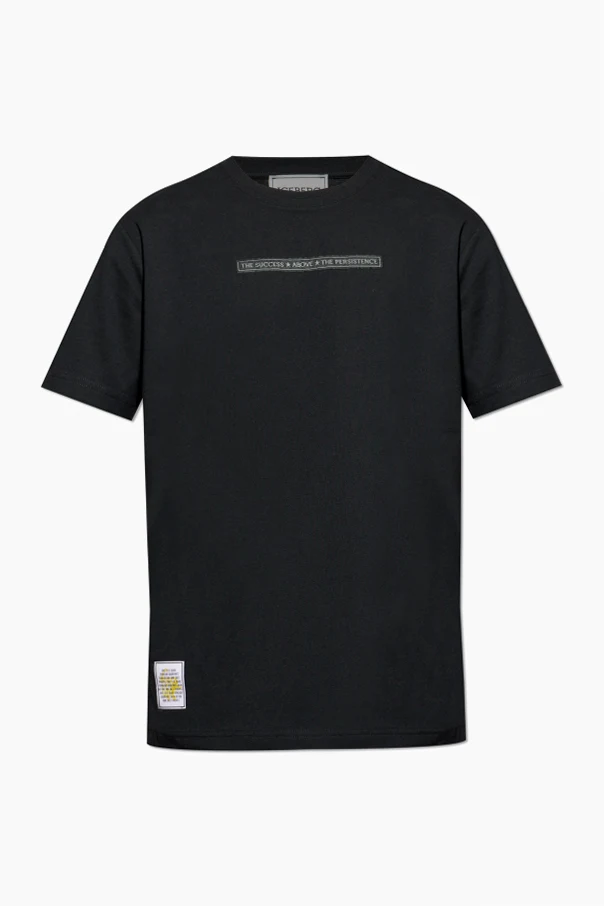 BLACK T-shirt with patch
