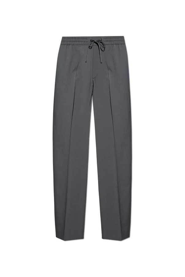 GREY Creased trousers