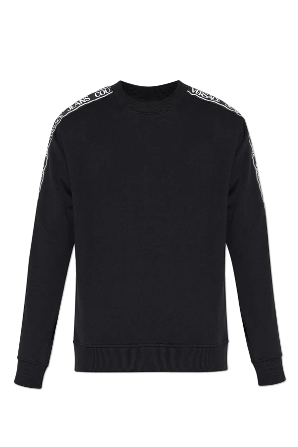 SCHWARZ Sweatshirt mit aufgedrucktem Logo