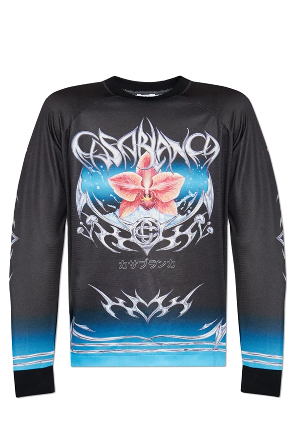 SCHWARZ Langarm-T-Shirt