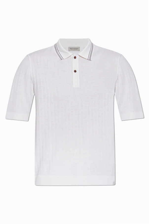 cream Wool polo