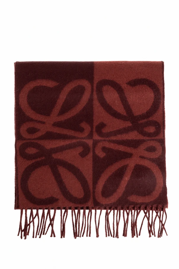 BURGUNDY Wool scarf