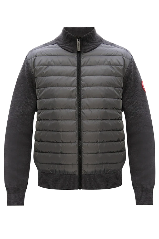 GREY ‘Hybridge’ down front hoodie