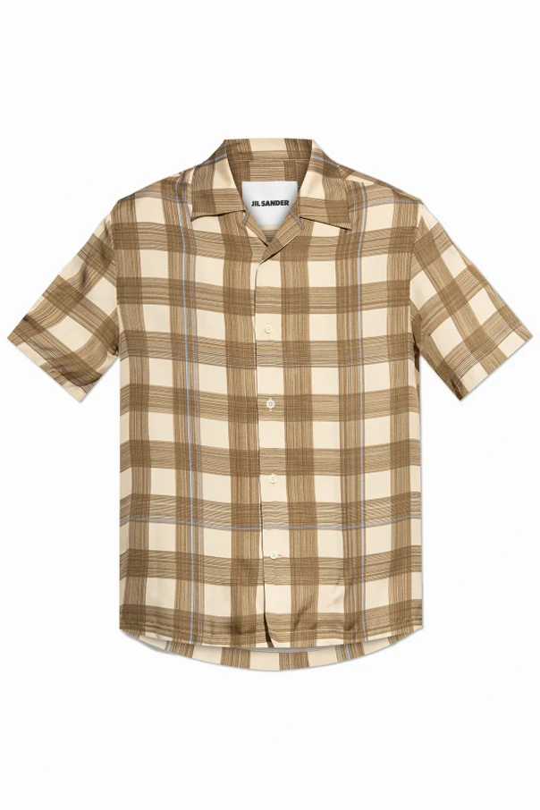 BROWN Checked pattern shirt