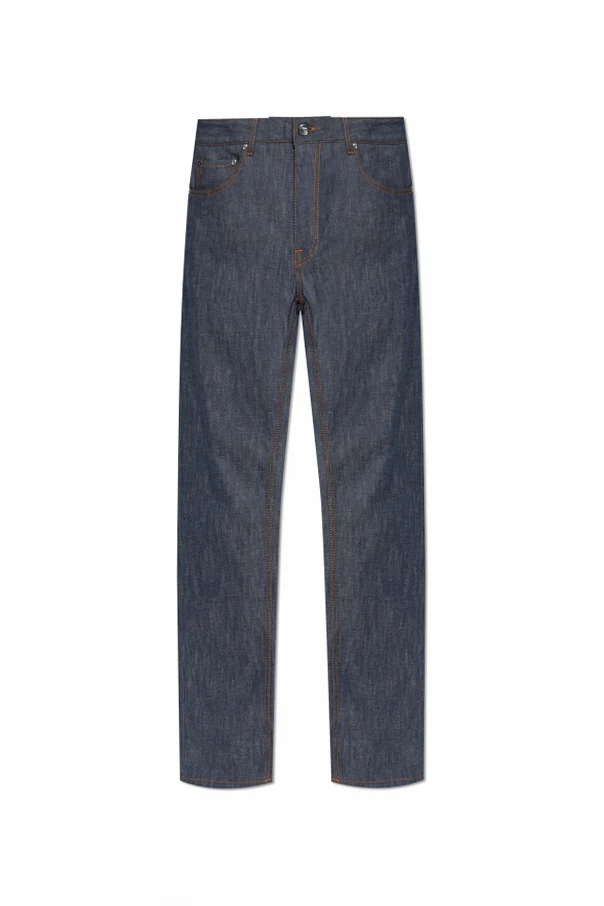 MARINEBLAU Jeans mit schmal zulaufenden Beinen