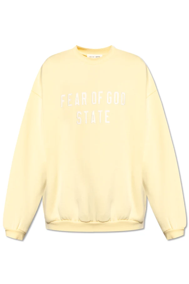 GELB Sweatshirt mit gesticktem Logo
