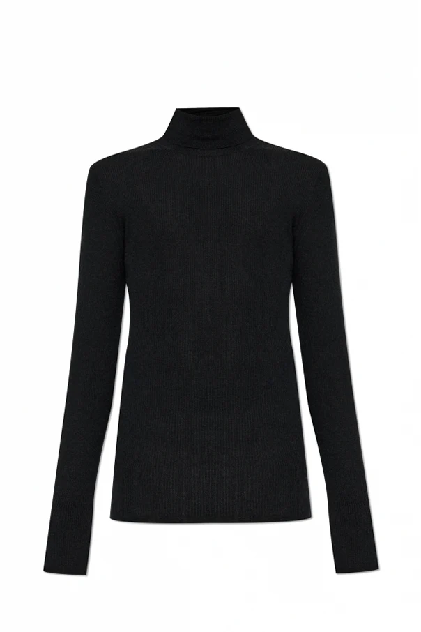 CZARNY Golf o dopasowanym kroju