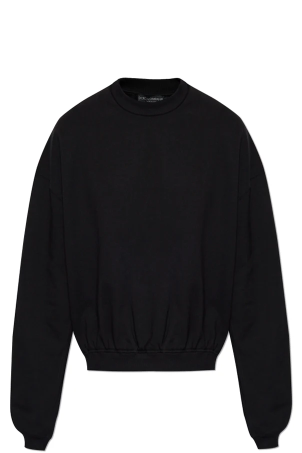 SCHWARZ Baumwoll-Sweatshirt