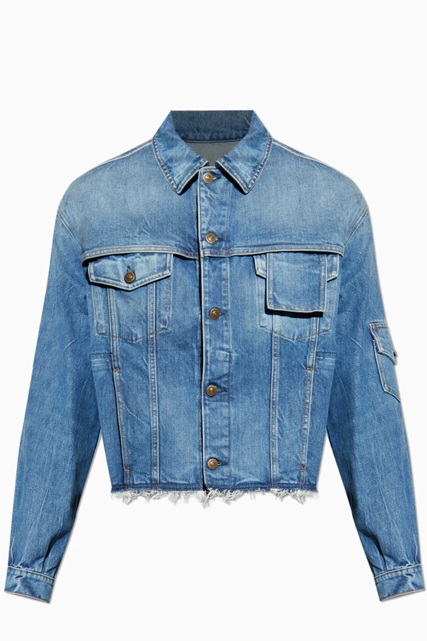 BLAU Jeansjacke mit "Vintage"-Effekt