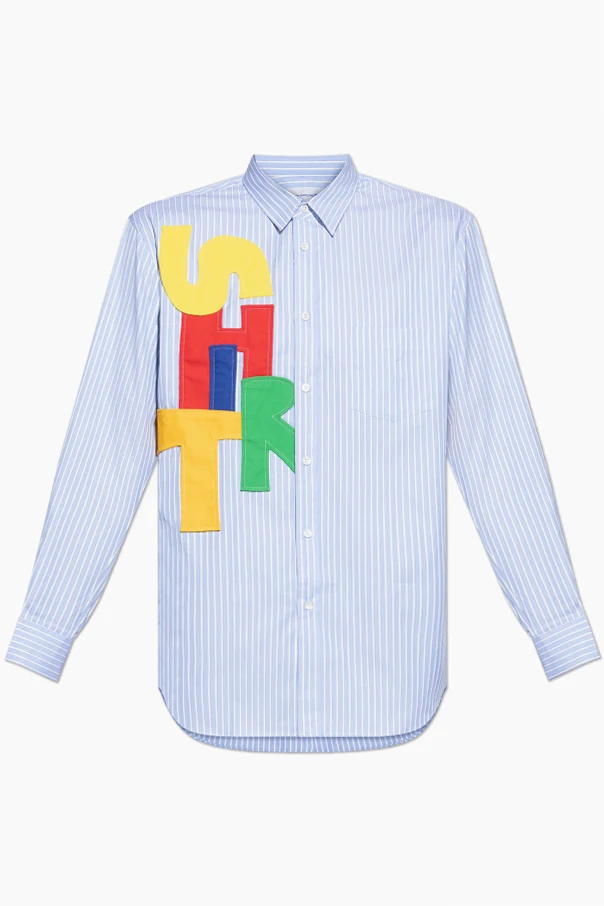 HELLBLAU Hemd mit Streifenmuster