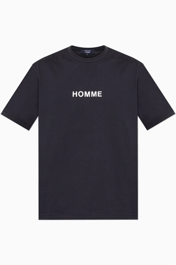 SCHWARZ T-Shirt mit aufgedrucktem Logo