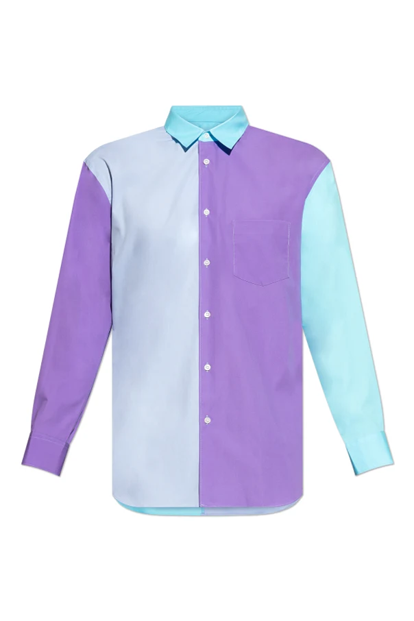 MEHRFARBIG Baumwollhemd mit Tasche