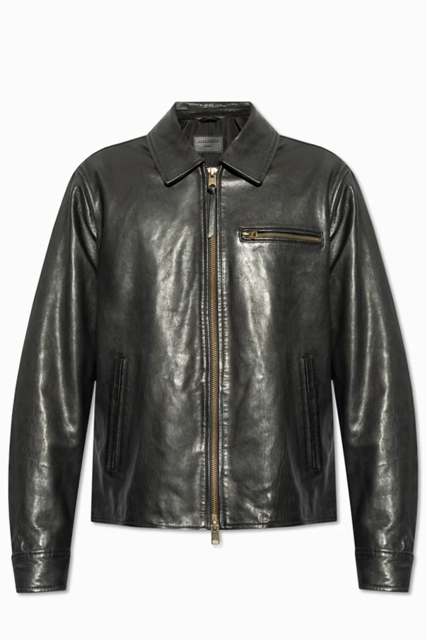 CZARNY Skórzana kurtka ‘Miller’