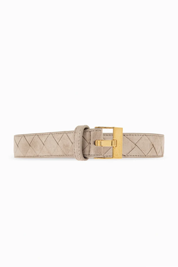GREY suede belt