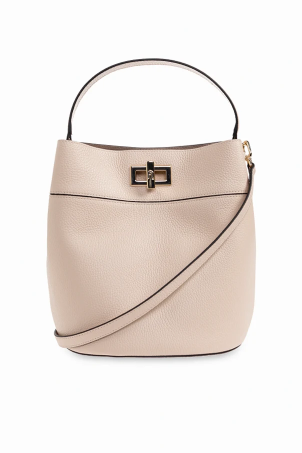 cream "Amelia Medium" bucket handbag