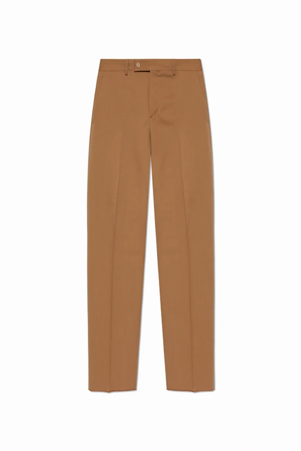BROWN Wool trousers