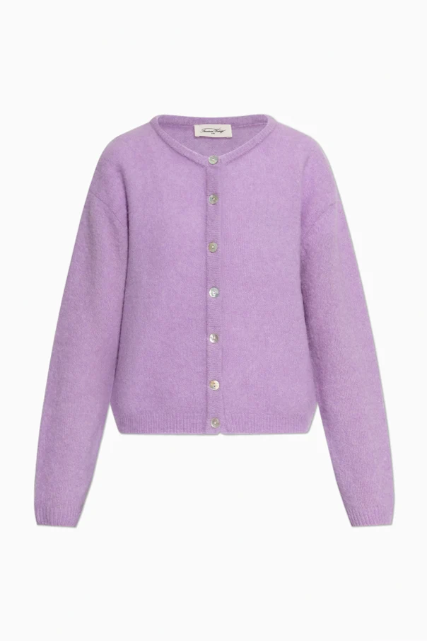 PURPLE Crew neck cardigan