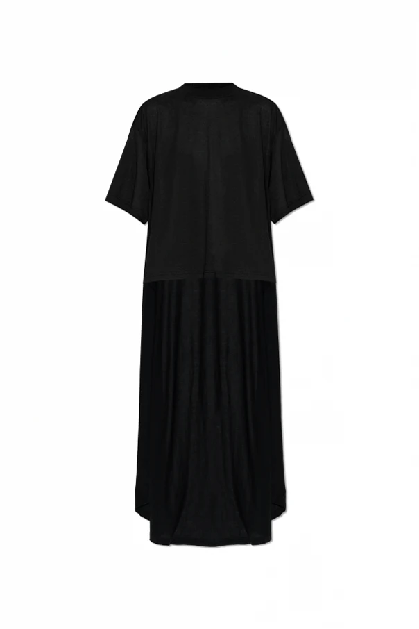 BLACK Top with an asymmetrical cut