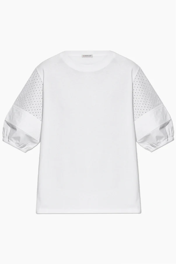 WHITE Top with puffy sleeves