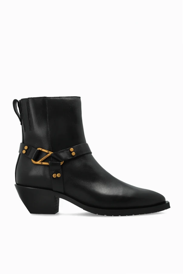 BLACK ‘Fox’ heeled ankle boots
