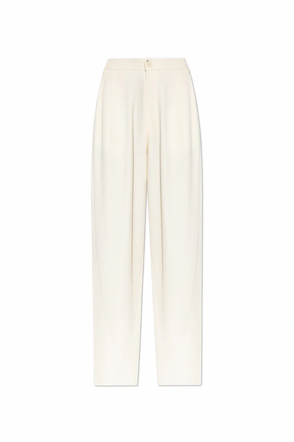 cream Loose-fit pants