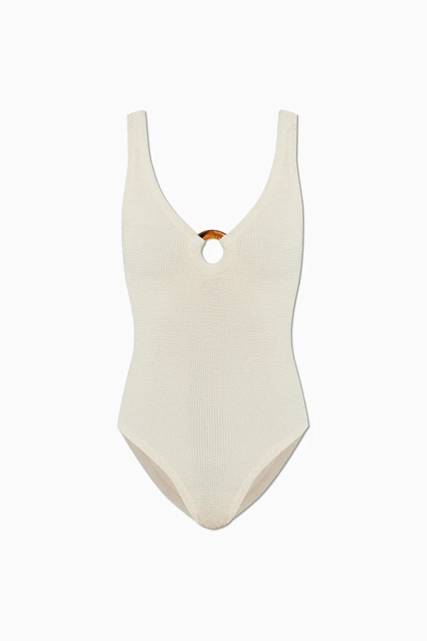 cream One-piece swimsuit 'Celine'