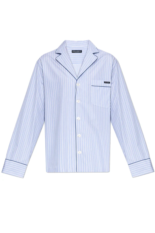 BLAU Hemd mit Streifenmuster