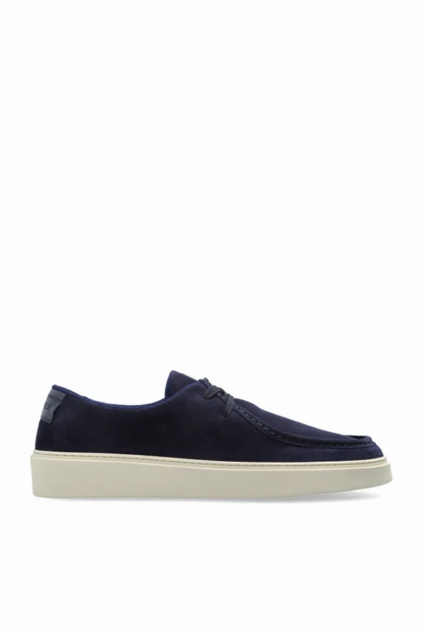NAVY BLUE "San Remo" suede shoes