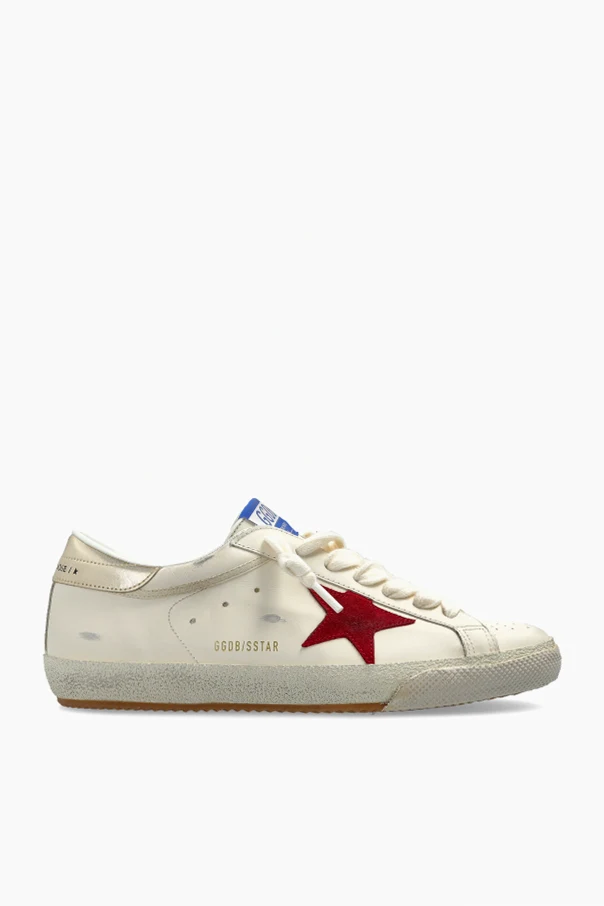 cream Sports Shoes "Super Star Bike With Folded Lini"