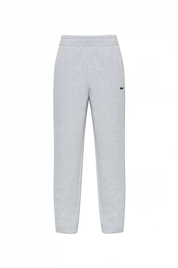 GREY Sweatpants with logo appliqué