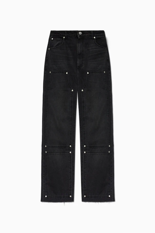 BLACK Jeans with raw-edge hems