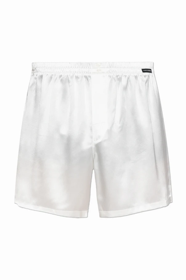 WHITE Silk lingerie shorts