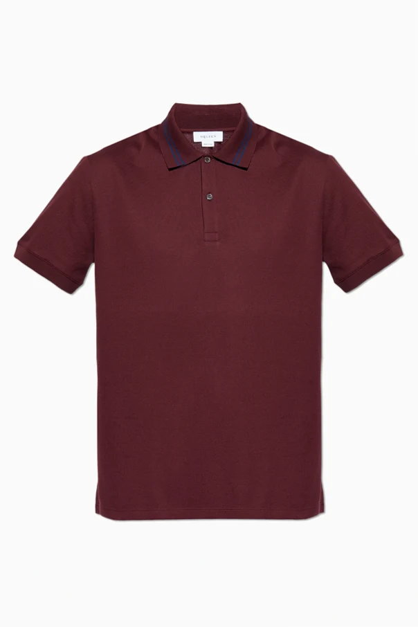 BURGUNDER Baumwoll-Poloshirt