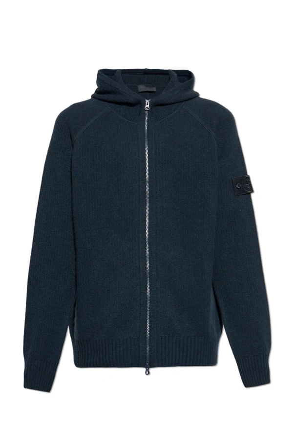 MARINEBLAU Kaschmir-Kapuzenpullover