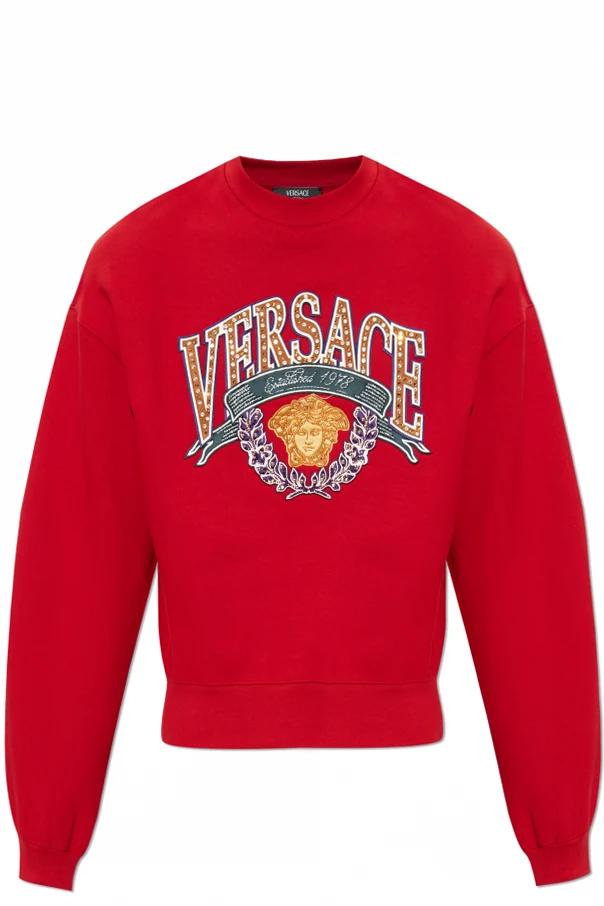 ROT Sweatshirt mit glänzenden Pailletten