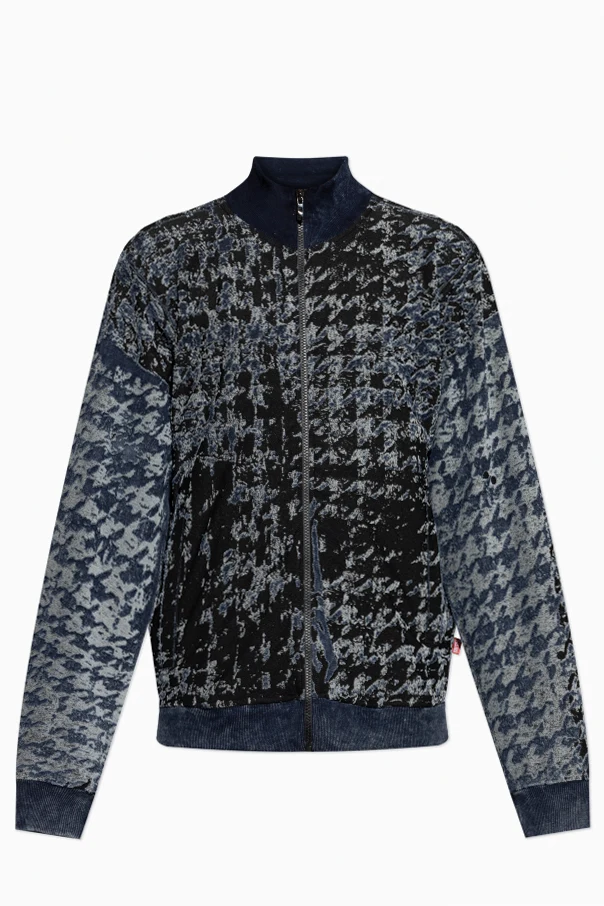 MARINEBLAU Sweatshirt mit "S-CORR" Muster