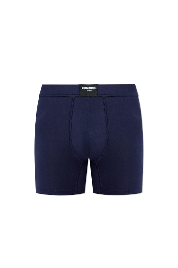 MARINEBLAU Boxershorts mit Logo-Patch