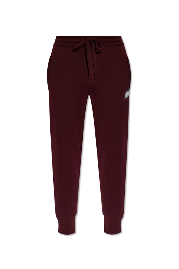 BURGUNDER Wool trousers