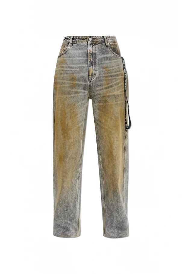 SZARY Jeasy z prostymi nogawkami