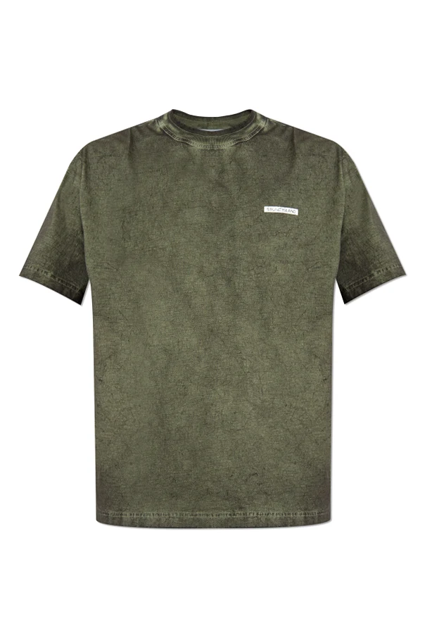GRÜN T-Shirt mit aufgedrucktem Logo