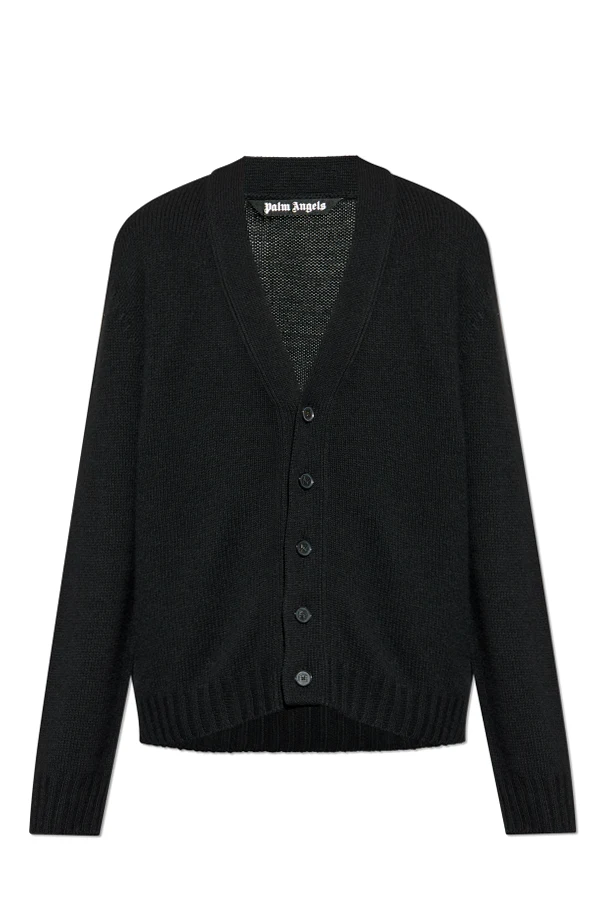 SCHWARZ Cardigan mit V-Ausschnitt
