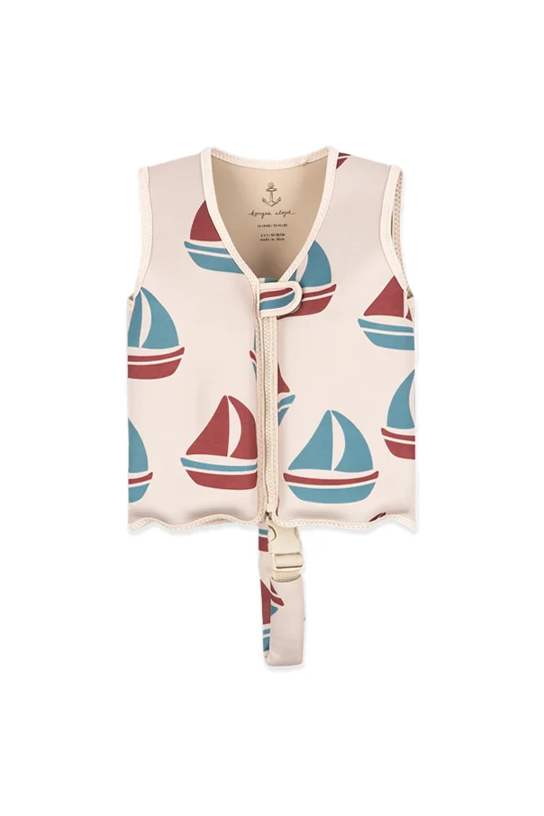 cream ‘Ellis’ swim vest